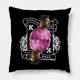 Inter Miami Messi King Card Pillow