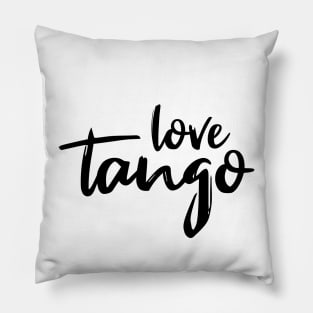 Love Tango Black by PK.digart Pillow