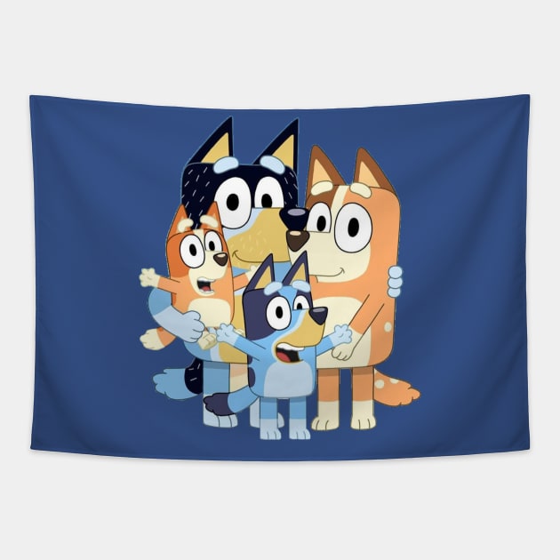 Bluey Family Tapestry by MAGANG