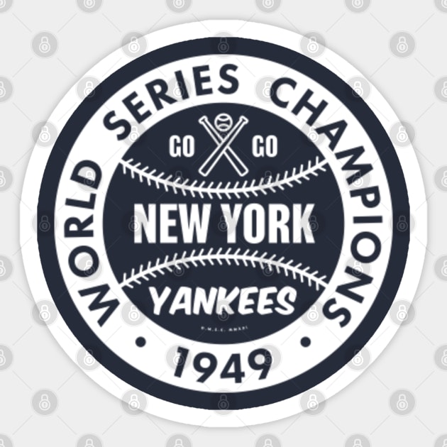 NEW YORK YANKEES NY LOGO CAR DECAL VINYL STICKER WHITE 3 SIZES