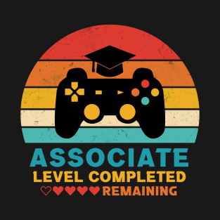 Retro Style Associate Level Completed Graduation T-Shirt