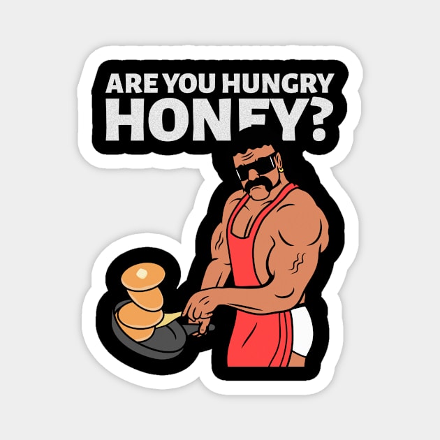 Are You Hungry Honey Cute Funny 80s Magnet by Dody