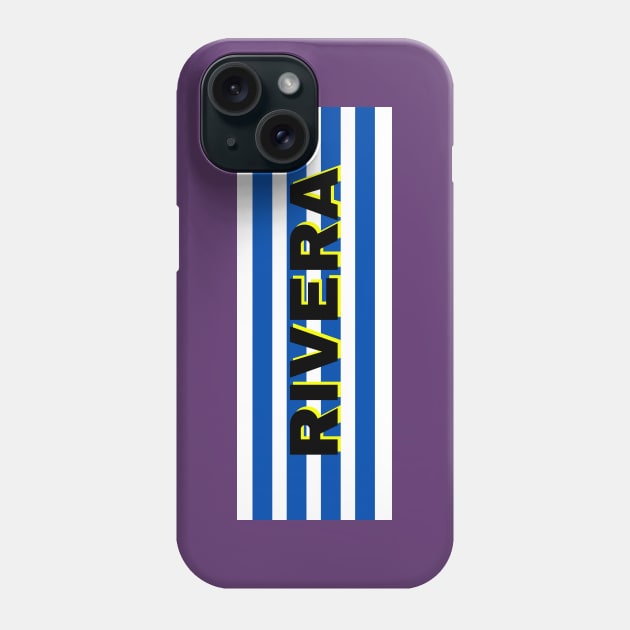 Rivera City in Uruguay Flag Stripes Phone Case by aybe7elf