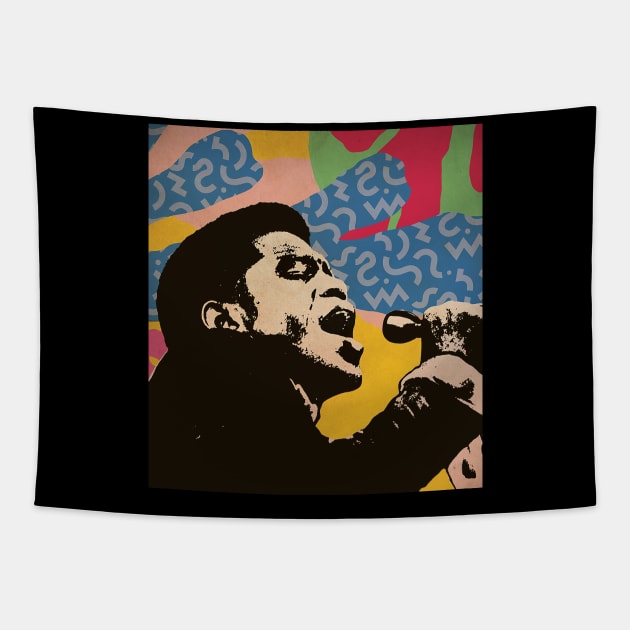 Vintage Poster - James Brown Style Tapestry by Pickle Pickle