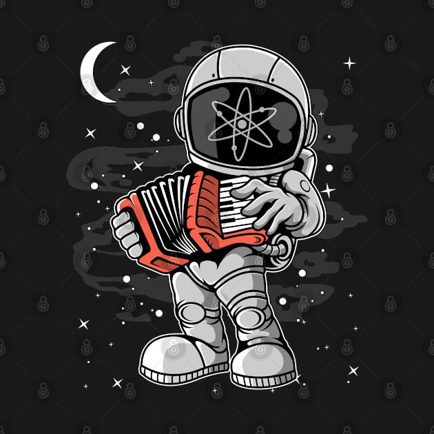 Astronaut Accordion Cosmos ATOM Coin To The Moon Crypto Token Cryptocurrency Blockchain Wallet Birthday Gift For Men Women Kids by Thingking About