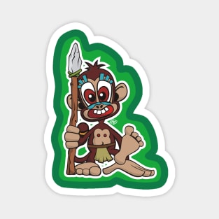 Little Monkey Warrior Magnet