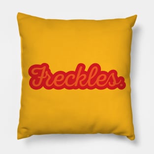 Freckles. red Pillow