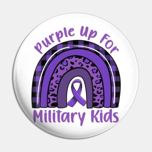 Purple Up For Military Kids Pin