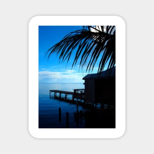 Roatan Island Dock Sunset Magnet