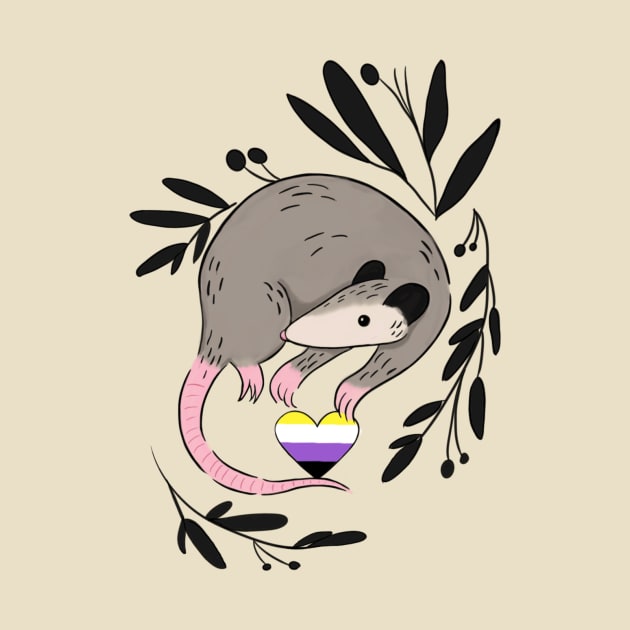 Nonbinary Pride Possum by AchillesHelios