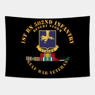 1st Bn 502nd Infantry - Desert Storm w Svc Tapestry