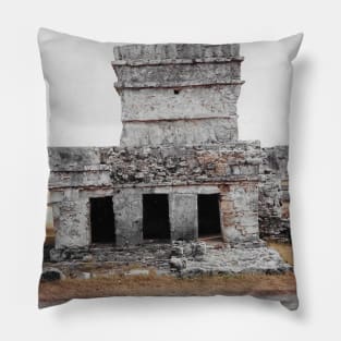 Tulum Mexico Pyramid Pillow