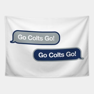 Go Colts Go Text Message Tapestry