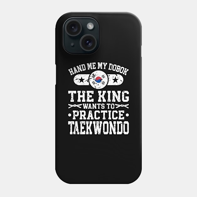 Martial Arts Dobok Taekwondo King Phone Case by Humbas Fun Shirts