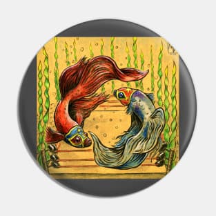 Betta Luchadores Pin