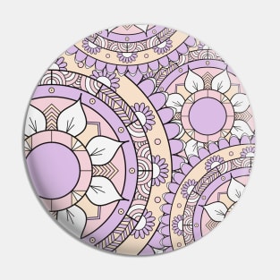 Pastel Color Layered Mandalas Pin