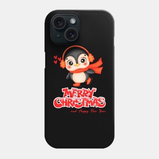 Cute Cartoon Penguin Christmas Phone Case