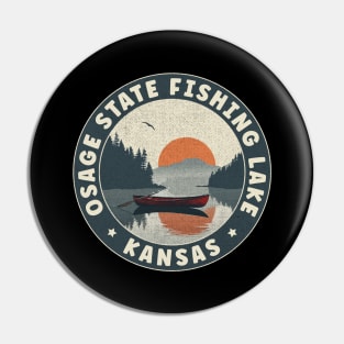 Osage State Fishing Lake Kansas Sunset Pin