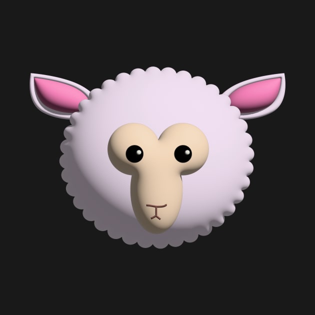 3d sheep face by goingplaces