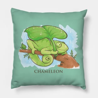 Funny Chameleon Pillow