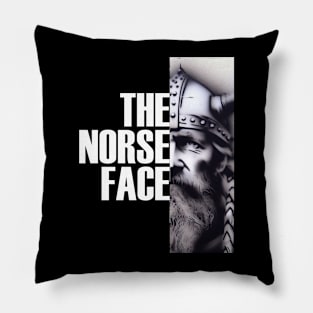 The Norse Face 4 - Viking Warrior Face T-Shirt Pillow