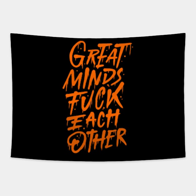 great minds f each other Tapestry by rafaelwolf