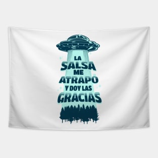 La Salsa Me Atrapó y doy las Gracias Tapestry