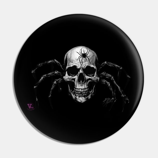 Spider Skull Pin by Viper Unconvetional Concept