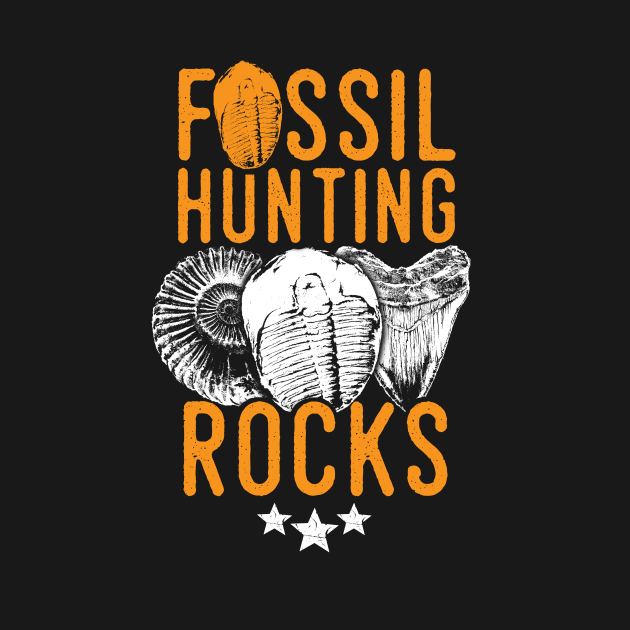 Fossil hunting tshirt - fun paleontology gift idea by Diggertees4u