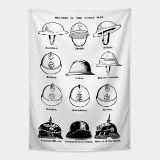 Helmets of the World War 1 Tapestry