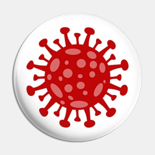 Red Virus Pin