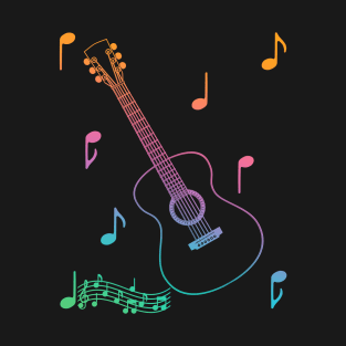 Musical Acoustic Guitar T-Shirt