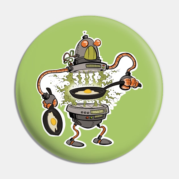 Fried Egg Bot Pin by westinchurch