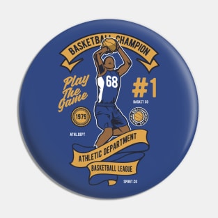 BASKETBALL CHAMPION - Athletic Department Pin