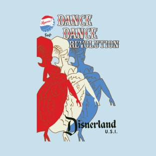 "Dance Dance Revolution"  Disnerland Parody T-Shirt