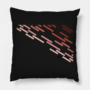 Modern Abstract Red and Gray #minimal #decor #design #kirovair #buyart Pillow