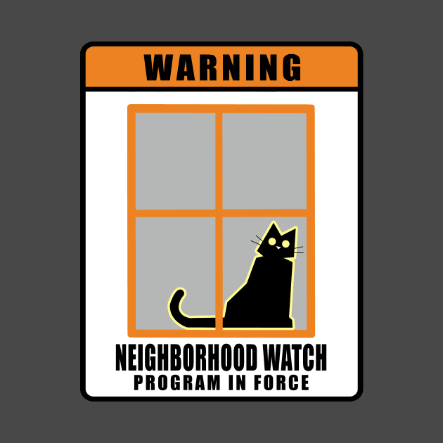 Neighborhood Watch Cat Shirt by xenotransplant