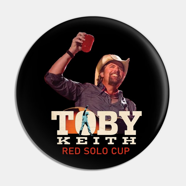 Toby Keith Red Solo Cup Pin by FiveMinutes