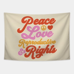 Pro Choice Feminist Peace Love & Reproductive Rights Roe Tapestry