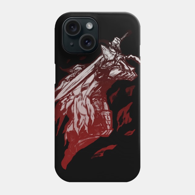 Abyss Watcher - Inkborne (dark variant) Phone Case by Kuyuan