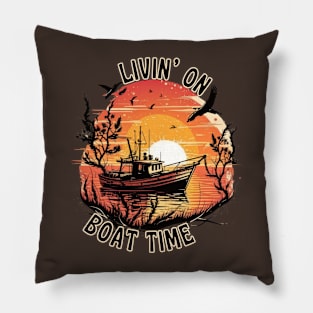 Boat Time Design Pillow