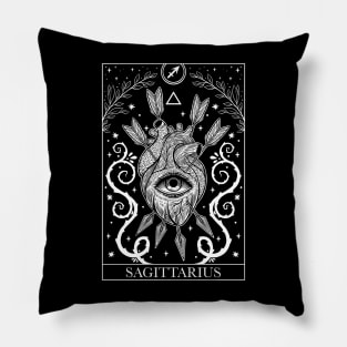 Zodiac sign tarot card Sagittarius Pillow