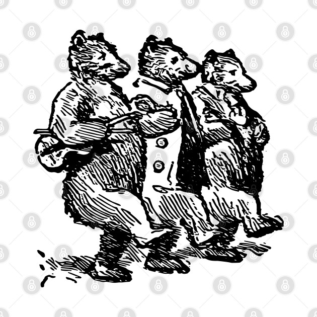 Discover Three Musical Bears - Bears - T-Shirt