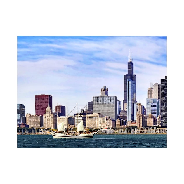 Chicago IL - Schooner on Lake Michigan by SusanSavad