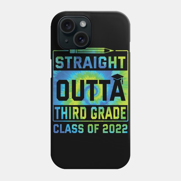 Straight Outta Third Grade Class Of 2022 Day Student Senior Phone Case by Cowan79