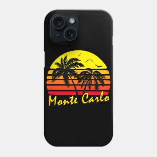 Monte Carlo Retro Sunset Phone Case