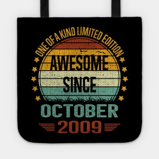 13 Year Old 13th Birthday Design for October 2009 born Limited Edition Legend BDay Gift Tote