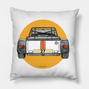 Caterham car racing - rear view on circle Pillow