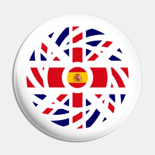 British Spanish Multinational Patriot Flag Series Pin