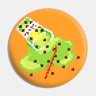 Green Boba Spill Pin